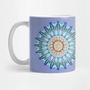 Abstract Circle Pattern With Floral Elements 6 Mug